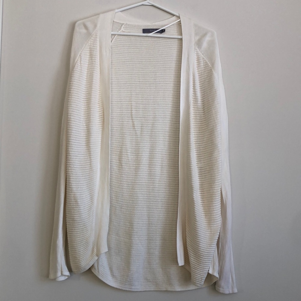 B.young cream colour viscose open cardigan size medium